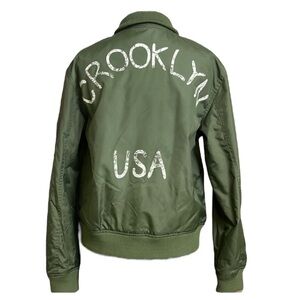 VTG Spike Lee SSUR PLUS CROOKLYN NYC Rebel army official garment Bomber Jacket